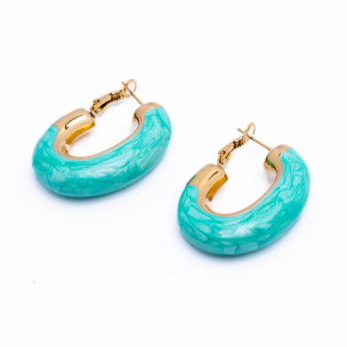 ARETES ZO13252E Dorado Verde Acero Inoxidable -F35