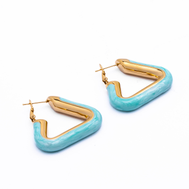 ARETES ZO13250E Dorado Azul Acero Inoxidable -F34