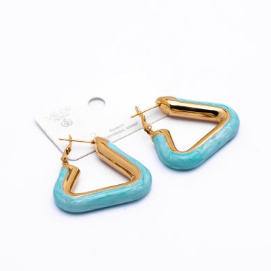 ARETES ZO13250E Dorado Azul Acero Inoxidable -F34