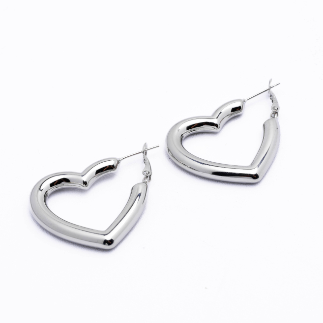 ARETES ZO12943E/30MM Plateado Acero Inoxidable -F48