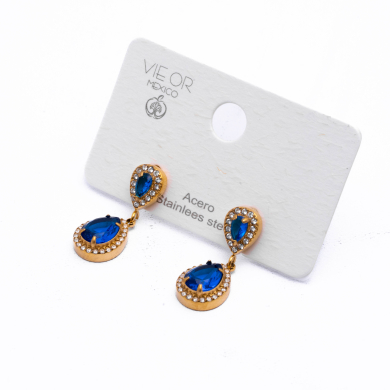 ARETES ZO13963E Dorado Azul Acero Inoxidable -G35