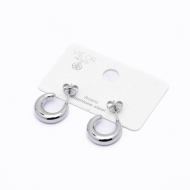 ARETES ZO14475E/15*31MM Plateado Acero Inoxidable -F23