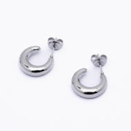 ARETES ZO14475E/15*31MM Plateado Acero Inoxidable -F23