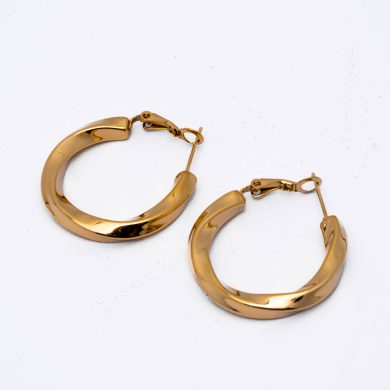 ARETES ZO14015E/30MM Dorado Acero Inoxidable -F310