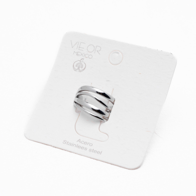 ANILLO ZO14305R Plateado Acero Inoxidable A36 A36