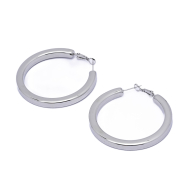 ARETES ZO12945E Plateado Acero Inoxidable -F59