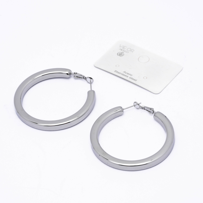 ARETES ZO12945E Plateado Acero Inoxidable -F59