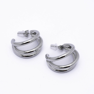 ARETES ZO10232E/23MM/300 Plateado Acero Inoxidable -F37