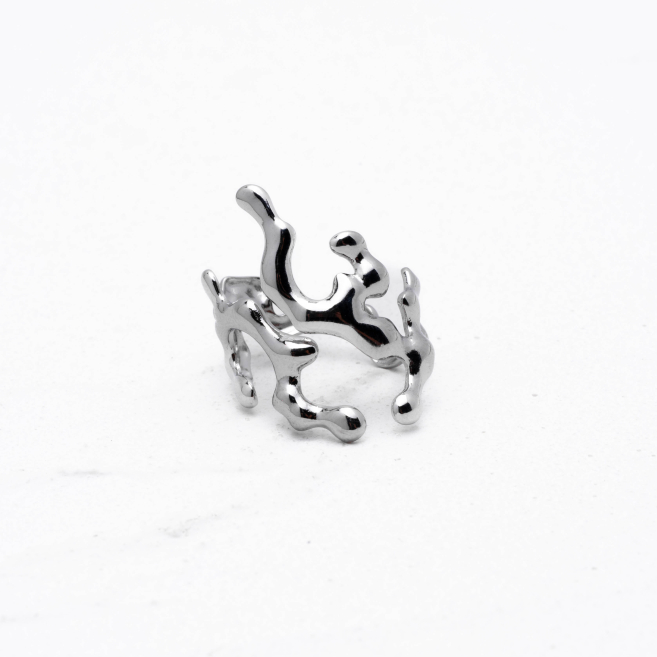 ANILLO ZO14100R Plateado Acero Inoxidable -2A39