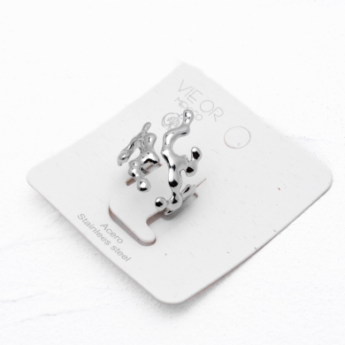 ANILLO ZO14100R Plateado Acero Inoxidable -2A39