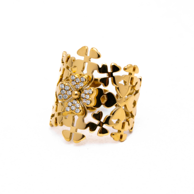 ANILLO ZO13556R Dorado Acero Inoxidable -A44
