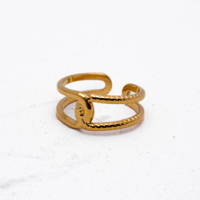 ANILLO ZO14299R Dorado Acero Inoxidable -2A24