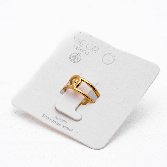 ANILLO ZO14299R Dorado Acero Inoxidable -2A24