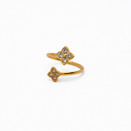ANILLO ZO13672R Dorado Acero Inoxidable -A42