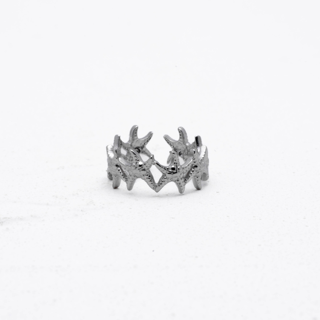 ANILLO ZO14142R150 Plateado Acero Inoxidable -A48
