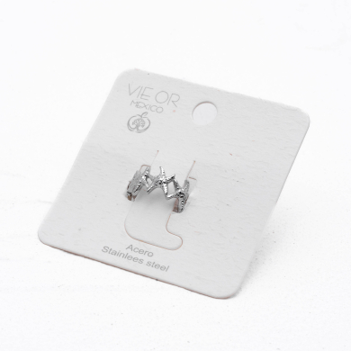 ANILLO ZO14142R150 Plateado Acero Inoxidable -A48