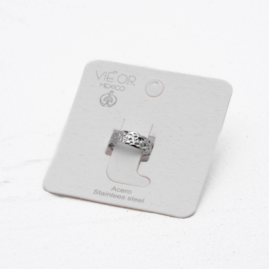 ANILLO ZO14126R Plateado Acero Inoxidable -2A23