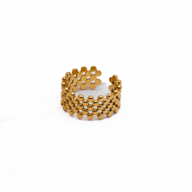 ANILLO ZO14133R Dorado Acero Inoxidable -2A36
