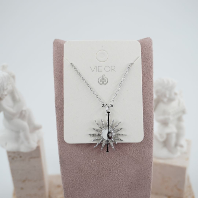 COLLAR ACERO ZO11765N Plateado -E22 2D31