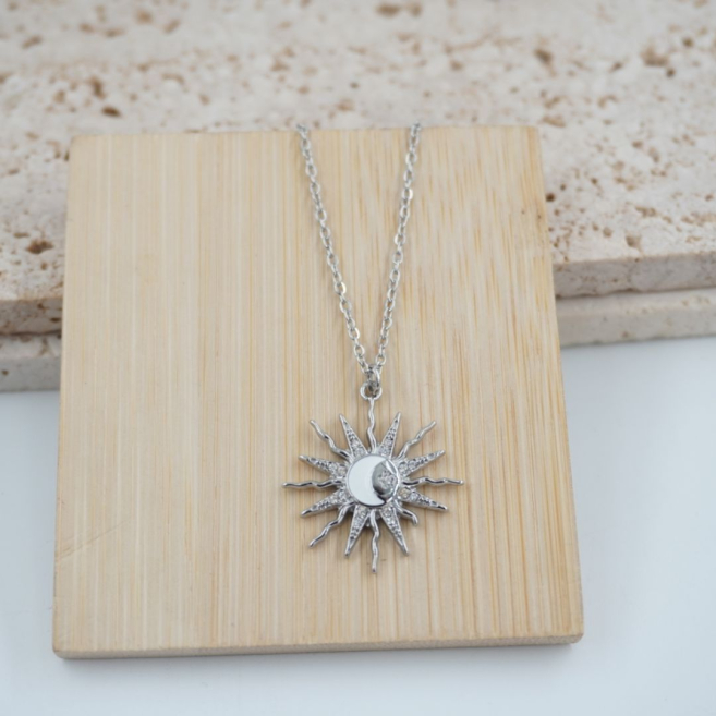 COLLAR ACERO ZO11765N Plateado -E22 2D31