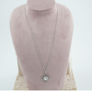 COLLAR ACERO ZO11765N Plateado -E22 2D31