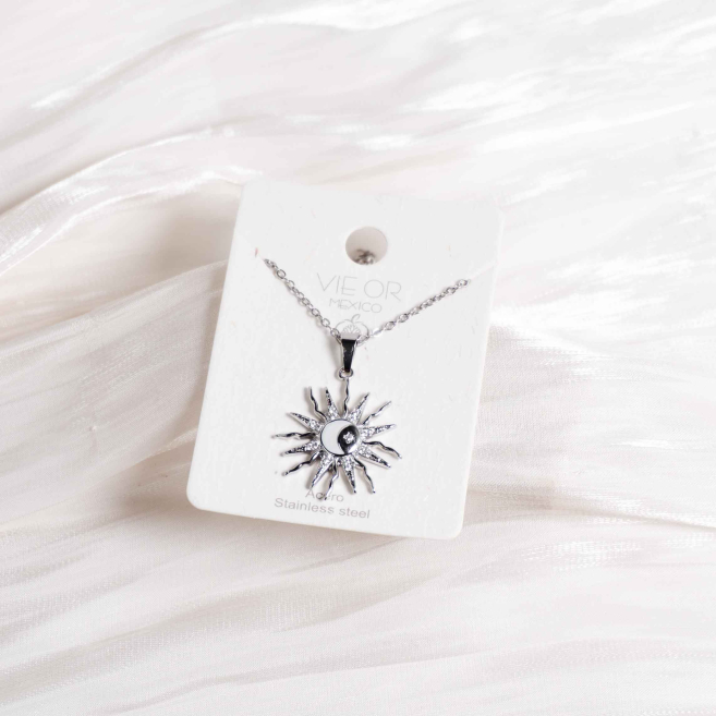 COLLAR ACERO ZO11765N Plateado -E22 2D31