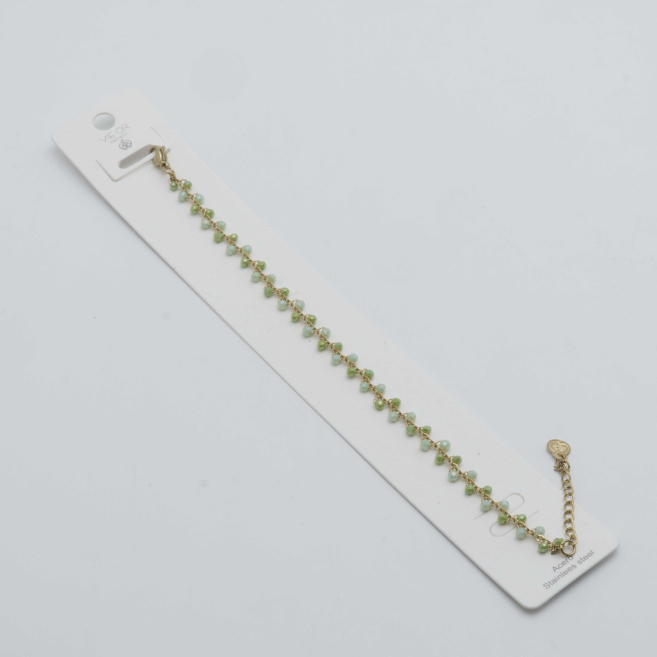 PULSERA Y00079 VERDE Acero Inoxidable 2B42