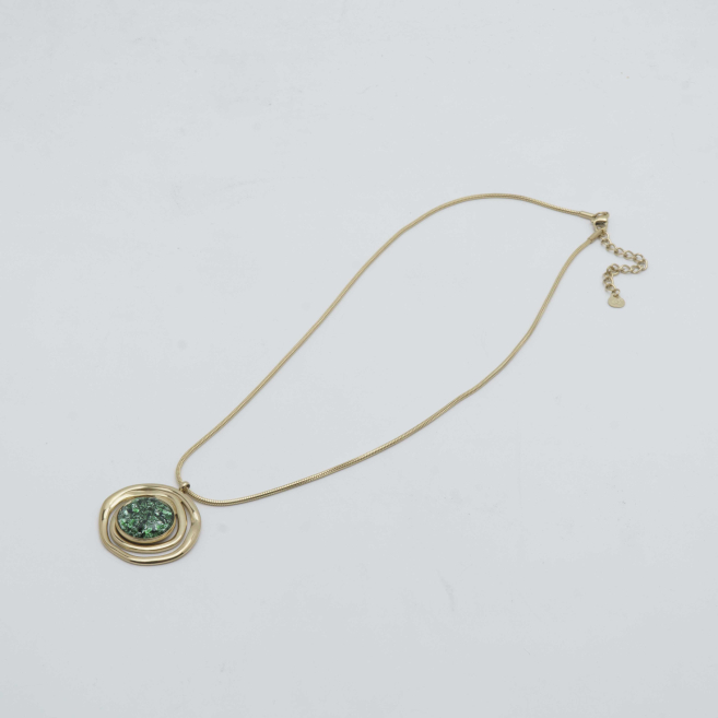 COLLAR Y00534 VERDE Acero Inoxidable E57