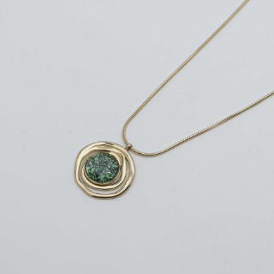 COLLAR Y00534 VERDE Acero Inoxidable E57