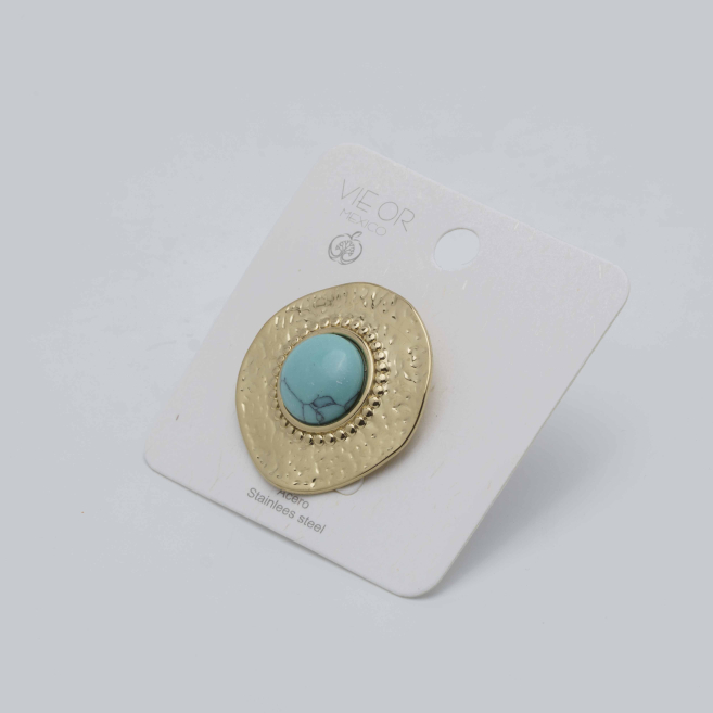 ANILLO Y00502 AZUL Acero Inoxidable 2A45