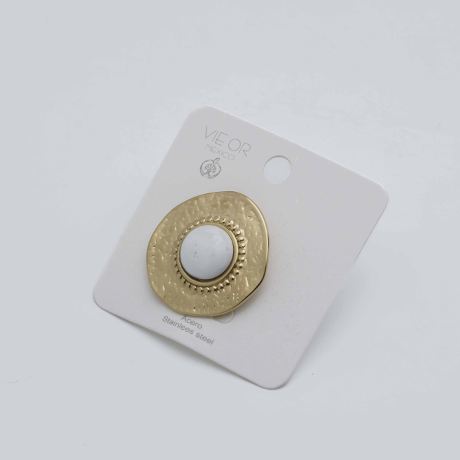 ANILLO Y00502 BLANCO Acero Inoxidable 2A45