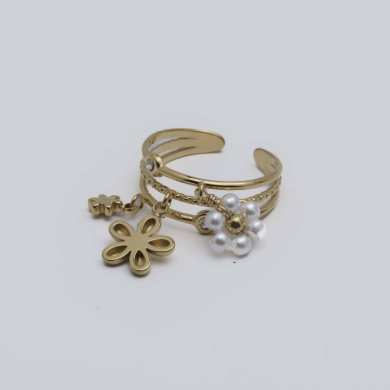 ANILLO Y00492 DORADO Acero Inoxidable 2A41