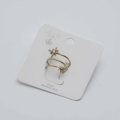 ANILLO Y00506 DORADO Acero Inoxidable A44