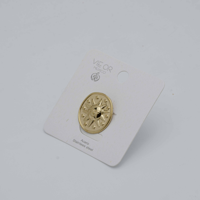 ANILLO Y00521 DORADO Acero Inoxidable 2A47