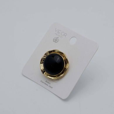 ANILLO Y00163 Negro Acero  Inoxidable -2A45 1 1 2A55