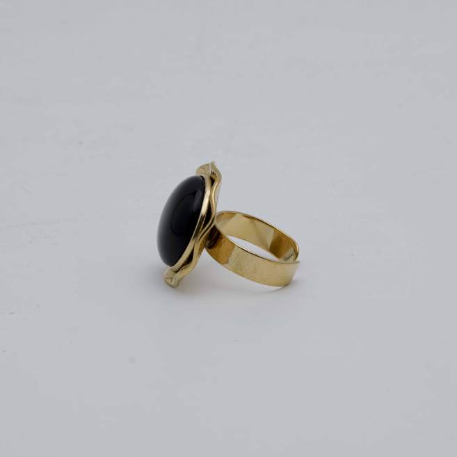 ANILLO Y00163 Negro Acero  Inoxidable -2A45 1 1 2A55