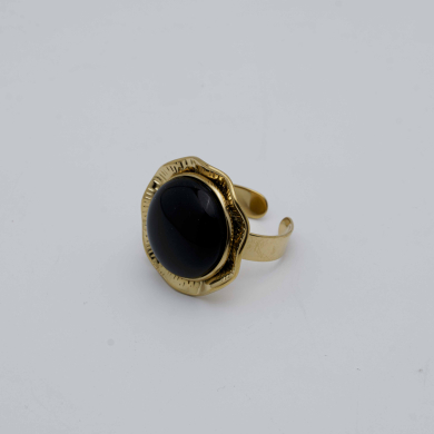 ANILLO Y00163 Negro Acero  Inoxidable -2A45 1 1 2A55