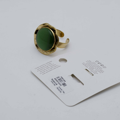 ANILLO Y00163 Verde Acero  Inoxidable -2A45 1 1 2A55
