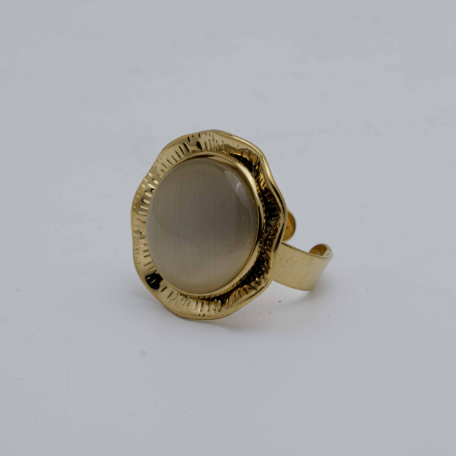 ANILLO Y00163 Beig Acero  Inoxidable -2A45 1 1 2A55