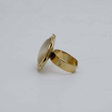 ANILLO Y00163 Beig Acero  Inoxidable -2A45 1 1 2A55