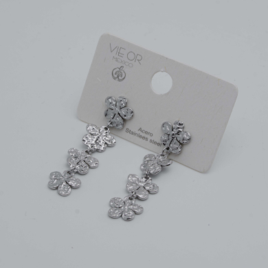 ARETES Y00399 PLATEADO Acero Inoxidable G26