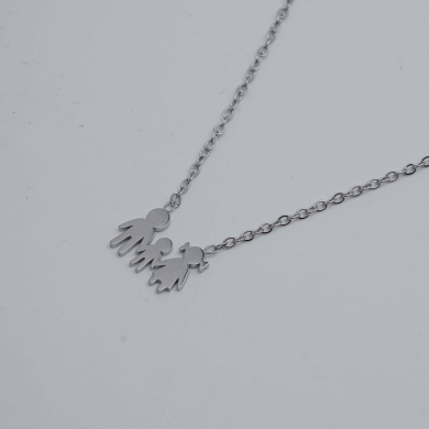 COLLAR Y00366 PLATEADO Acero Inoxidable E23