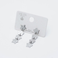 ARETES Y00383 PLATEADO Acero Inoxidable G26