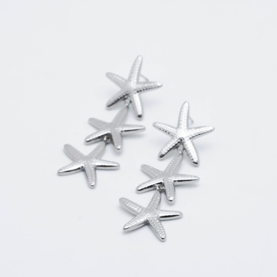 ARETES Y00389 PLATEADO Acero Inoxidable G34