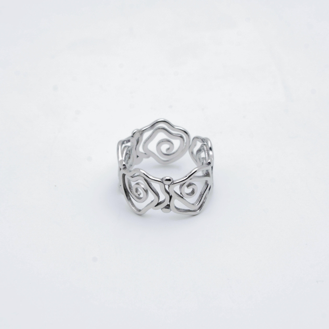 ANILLO Y00400 PLATEADO Acero Inoxidable 2A46