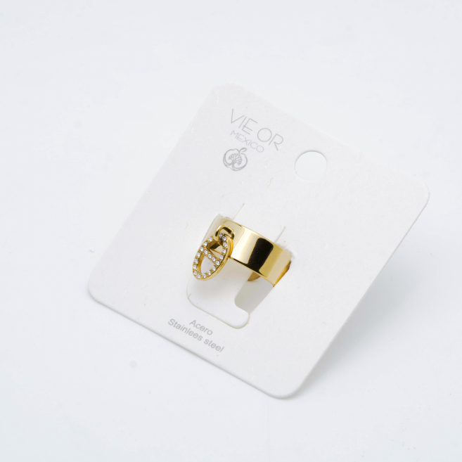 ANILLO Y00402 DORADO Acero Inoxidable A16