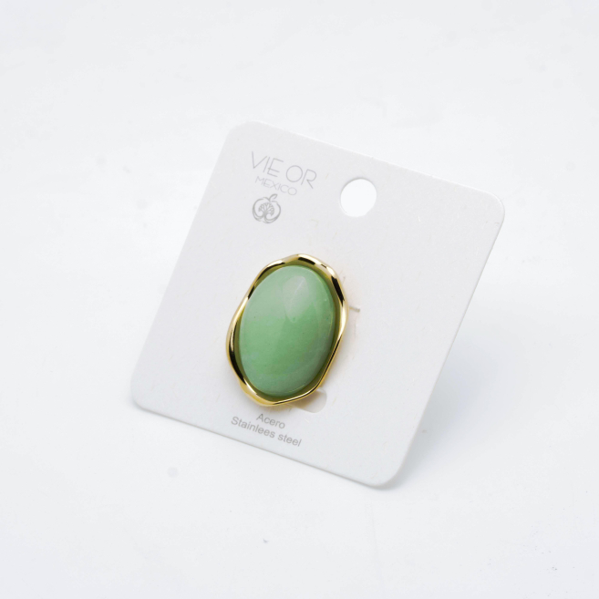 ANILLO Y00456 VERDE Acero Inoxidable 2A48