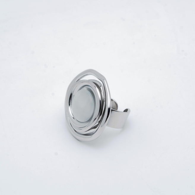 ANILLO Y00392 PLATEADO Acero Inoxidable 2A45