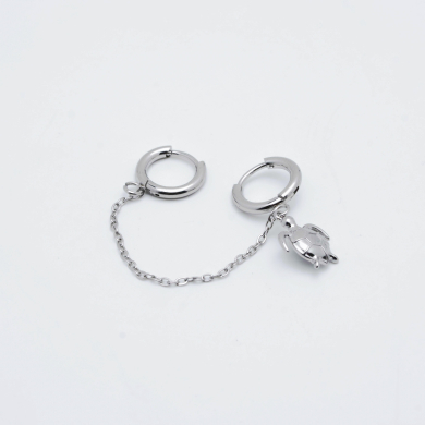 ARETES Y00440 PLATEADO Acero Inoxidable G23