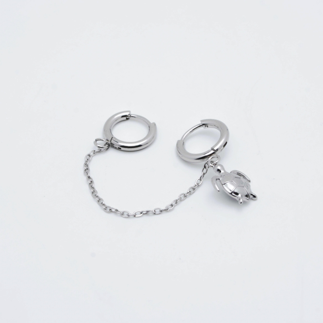 ARETES Y00440 PLATEADO Acero Inoxidable G23